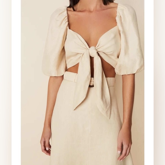 Faithfull the Brand Tops - Faithfull the Brand Idrissy Top, Plain Sand, size M, NWT
